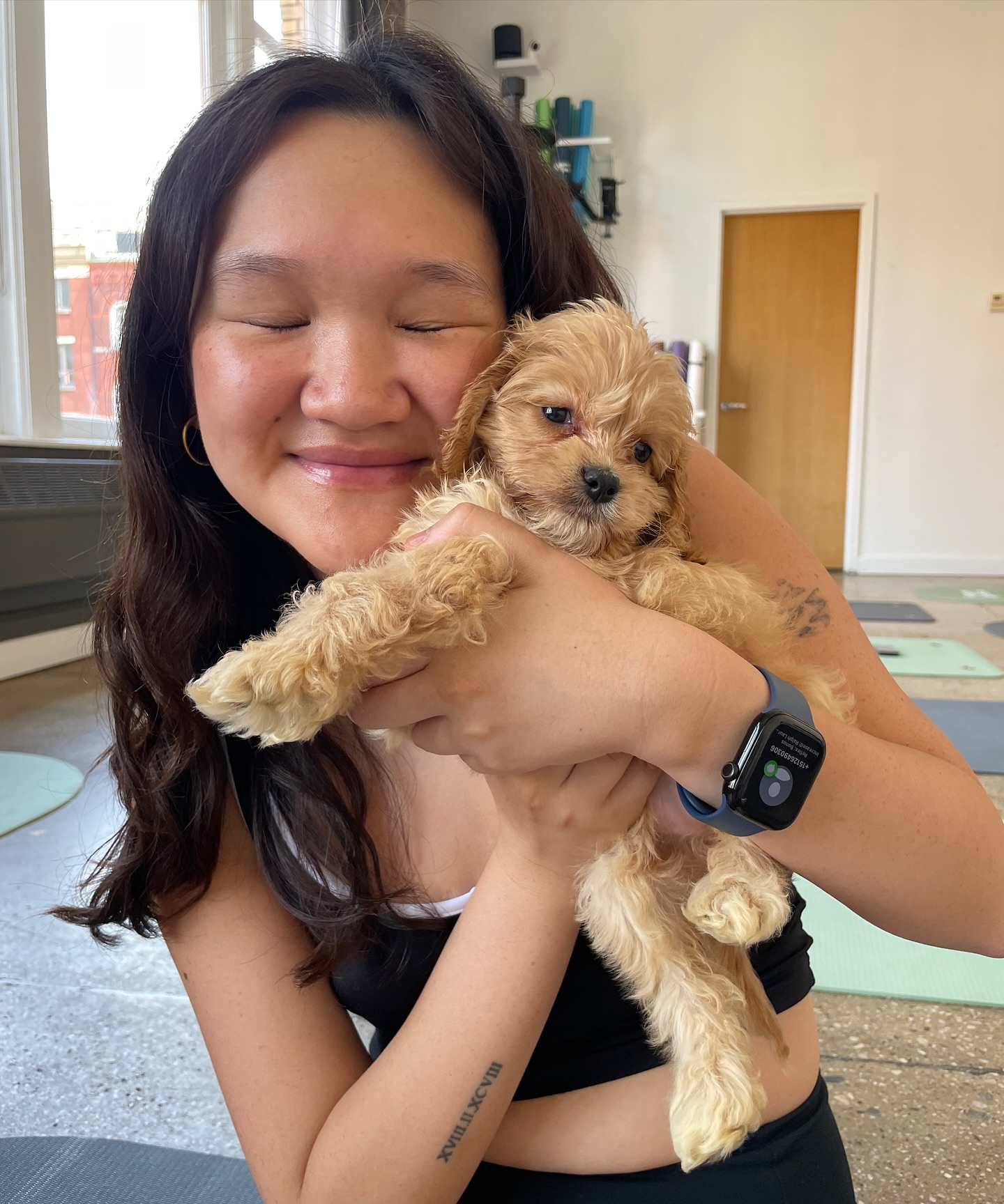 Puppy yoga event